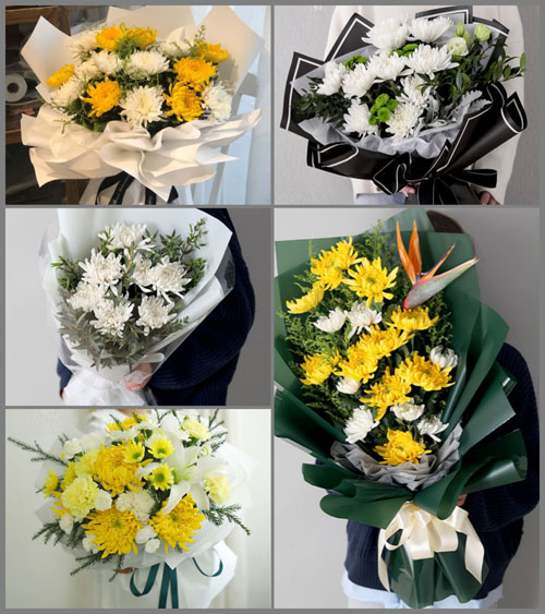 贵州毕节市黔西县新仁乡白事花束代送